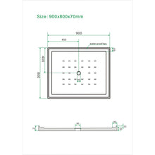 Load image into Gallery viewer, Shower Tray - Rectangle Series Center Hole Option