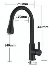 Load image into Gallery viewer, Kitchen Sink Mixer - Round Series M82 - Matt Black
