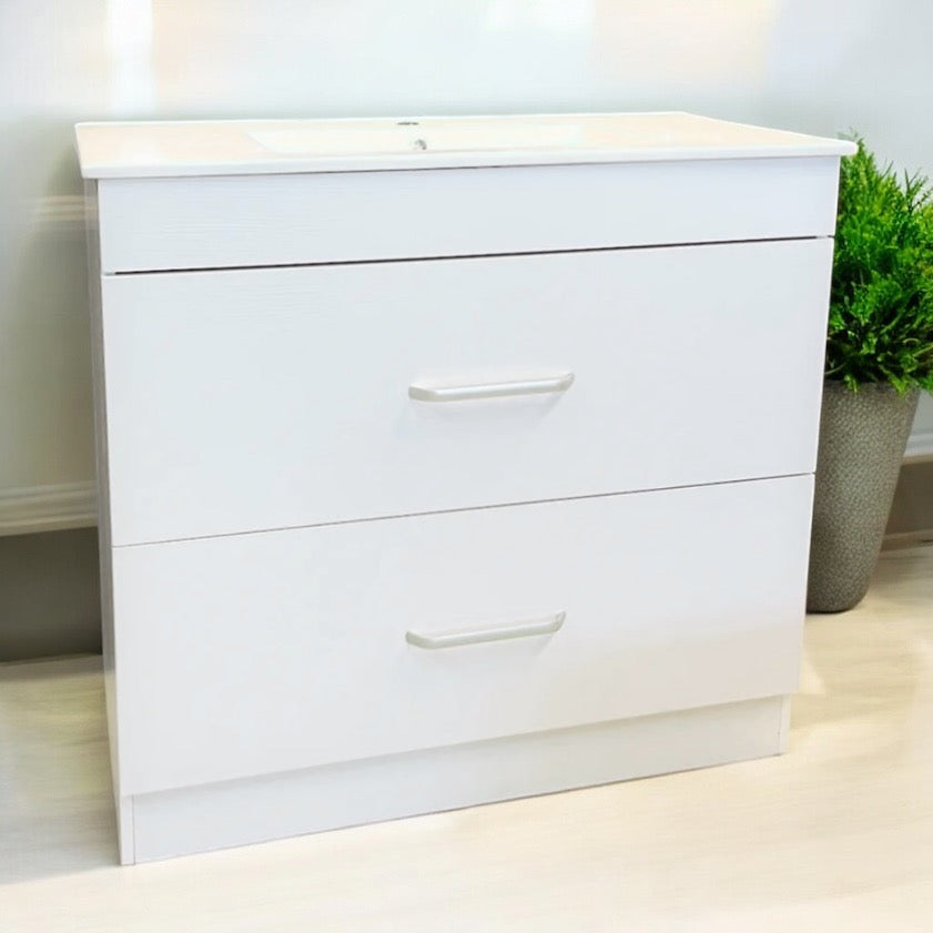Vanity - Etham Series 900mm - Black/Brown/White