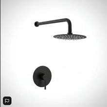 Load image into Gallery viewer, Bathroom Rain Shower System - Black Rainfall Shower Head
