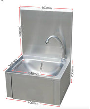 Load image into Gallery viewer, Stainless Steel HIGH BACK KNEE PUSH SINK first choice in the kitchen
