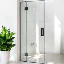 Load image into Gallery viewer, Shower Glass - Stream Series Swing Door 10mm Glass Black Frame
