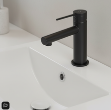 Load image into Gallery viewer, Aquatica Point Basin Mixer Chrome / Black
