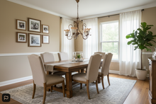 Load image into Gallery viewer, Decorative French Metal Uplighter Chandelier With Frosted Shades
