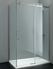 Load image into Gallery viewer, Shower Glass - Rock Series 2 Sides Frameless Glass RCM Chrome Frame
