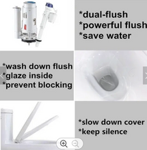 Load image into Gallery viewer, Ceramic One Piece Toilet Bidet, Toilets with Built-in Bidet
