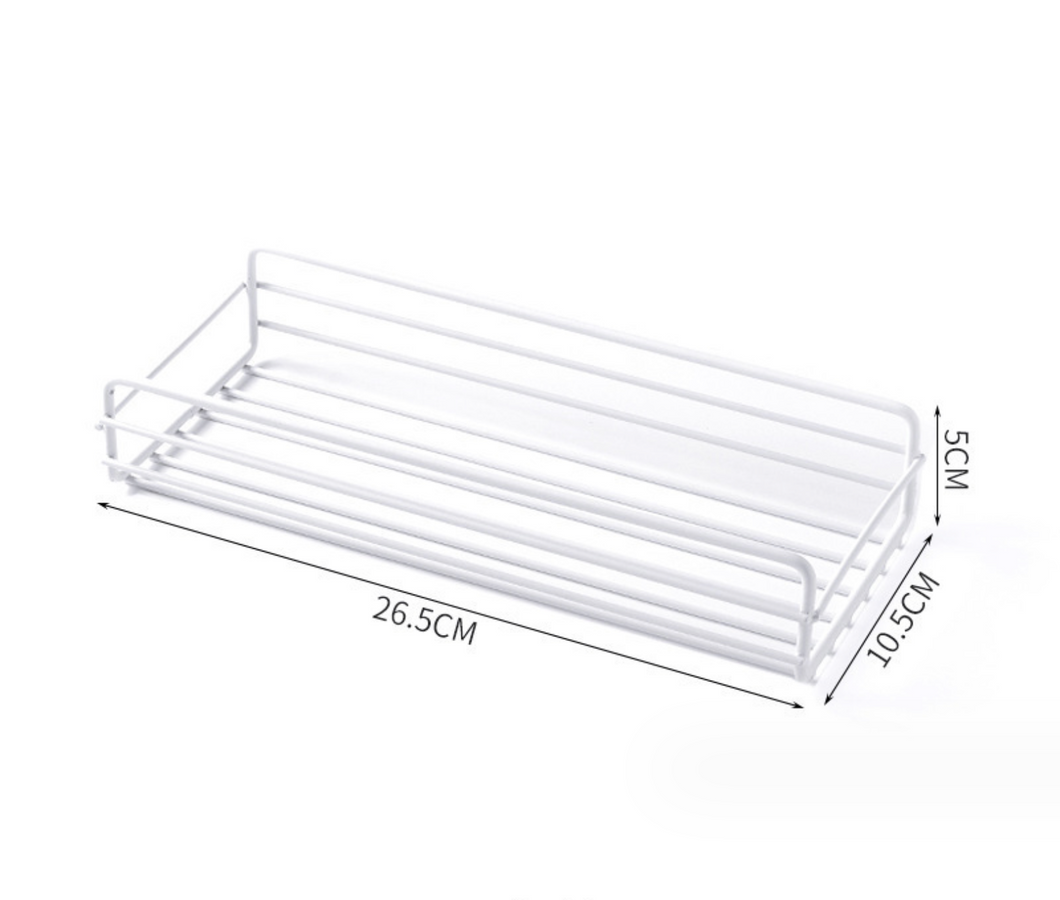 Bathroom perforation-free rectangle shelf