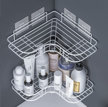 Load image into Gallery viewer, Bathroom perforation-free corner shelf

