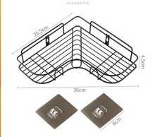 Load image into Gallery viewer, Bathroom perforation-free corner shelf
