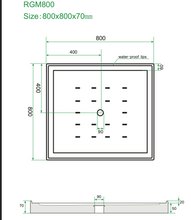 Load image into Gallery viewer, Shower Tray - Square Series Center / Corner Hole Option
