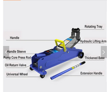 Load image into Gallery viewer, Car Jack electric Hydraulic Lifting Floor Jack Blue
