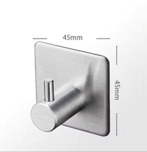 Load image into Gallery viewer, No Drilling Wall mount adhesive Clothes Hanger Towel Hooks for bathroom Square
