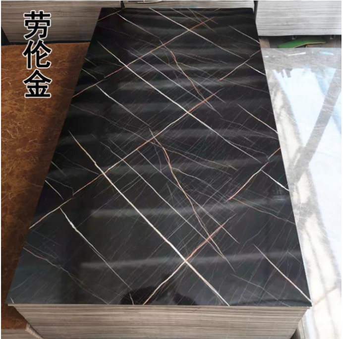 Melamine Laminated PVC Sheet - Net Black Color 812