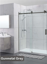 Load image into Gallery viewer, Shower Glass - Rock Series Sliding Door RCM Gunmetal Grey Frame

