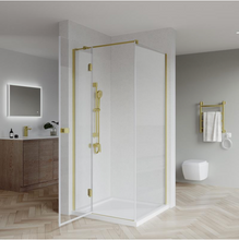 Load image into Gallery viewer, Shower Glass - Stream Series 2 Sides Swing Door - Golden
