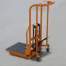Load image into Gallery viewer, Small 200kg high lifting pallet stacker hand manual forklift
