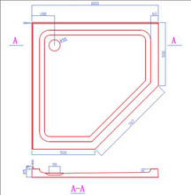 Load image into Gallery viewer, Shower Tray - Angle Series Center Center/Corner Hole Option
