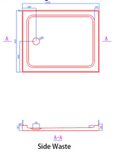 Load image into Gallery viewer, Shower Tray - Rectangle Series Center  Hole Option
