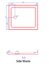 Load image into Gallery viewer, Shower Tray - Rectangle Series Center  Hole Option
