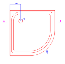 Load image into Gallery viewer, Shower Tray - Round Series Center / Corner Hole Option

