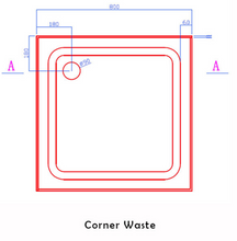 Load image into Gallery viewer, Shower Tray - Square Series Center / Corner Hole Option
