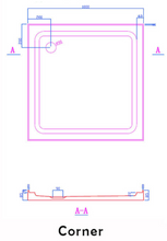 Load image into Gallery viewer, Shower Tray - Square Series Center / Corner Hole Option
