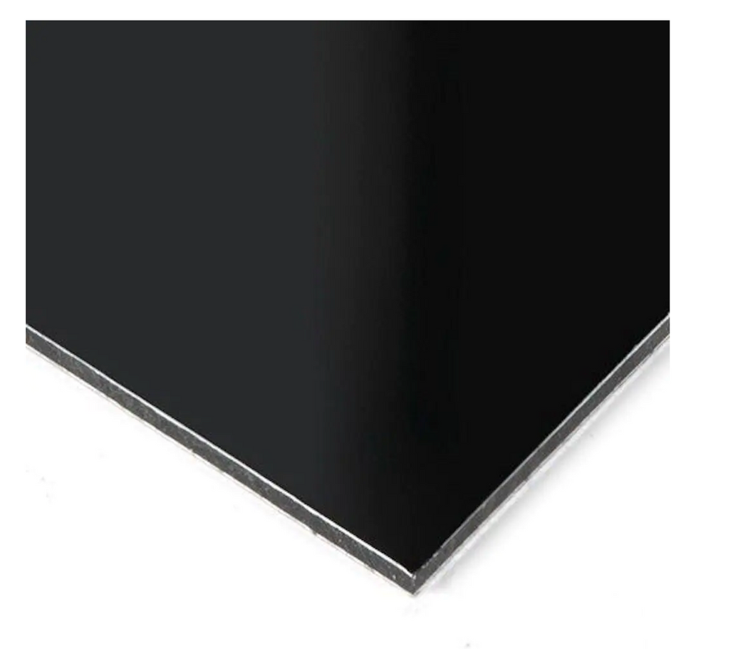 Aluminum Composite Panel ACM Black Sheet - A1220 Black