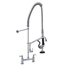 Load image into Gallery viewer, Pre Rinse Faucet Commercial Pull Down Brass Double Handles Pre Rinse Faucet
