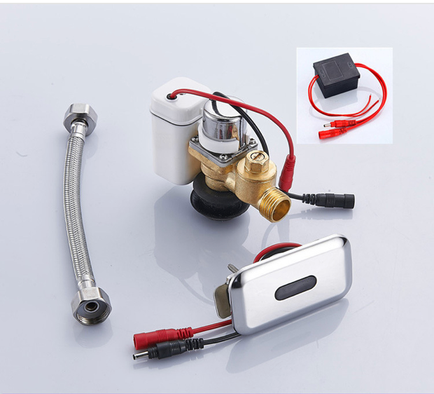 Automatic Flush Valve Kits for Toilets, Infrared Sensor Controlled DC Valve and Tank Flush Sensor Button
