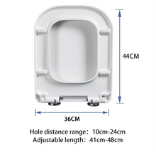 Load image into Gallery viewer, Square Euro soft close wrapper toilet seat cover - S3980
