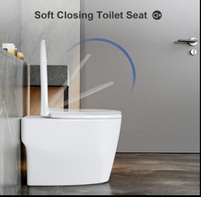 Load image into Gallery viewer, Square Euro soft close wrapper toilet seat cover - S3980
