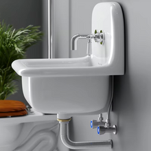 Load image into Gallery viewer, CERAMIC MOUNTED SMALL SINK WB425
