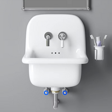 Load image into Gallery viewer, CERAMIC MOUNTED SMALL SINK WB425
