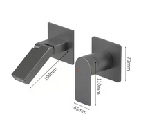 Load image into Gallery viewer, Wall Mounted Bathtub Bathroom Faucet Single Handle Mixer Tap
