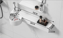 Load image into Gallery viewer, Ceramic Washbasin White Bathroom Sink 700mm
