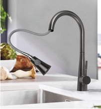 Load image into Gallery viewer, Kitchen Sink Mixer - Round Series Gun Metal C1087
