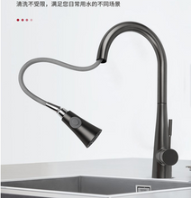 Load image into Gallery viewer, Kitchen Sink Mixer - Round Series Gun Metal C1087
