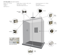 Load image into Gallery viewer, Shower sliding door kit bathroom sliding doors accessories shower glass door fittings
