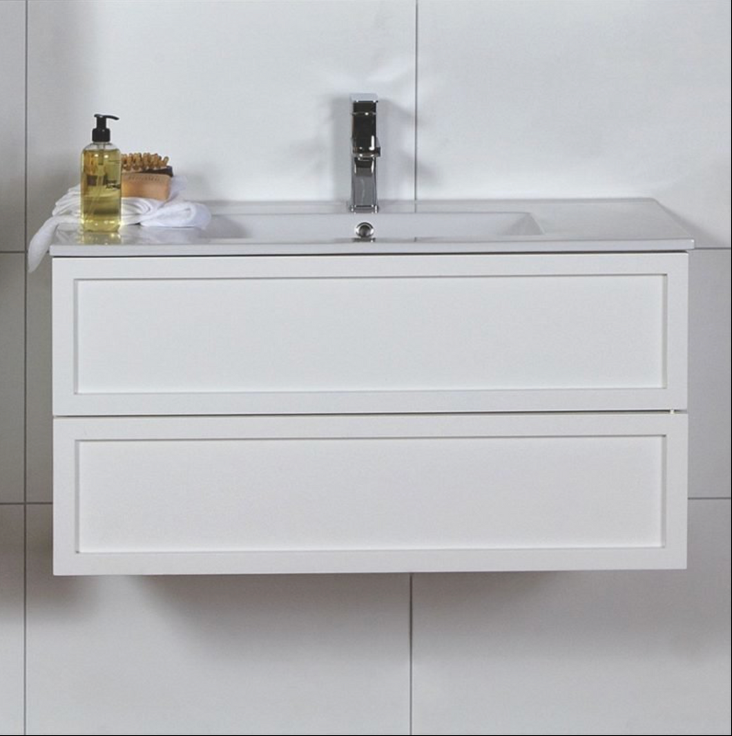 Vanity - Jess Series H1200 Wall Hung White - 100% Water Proof