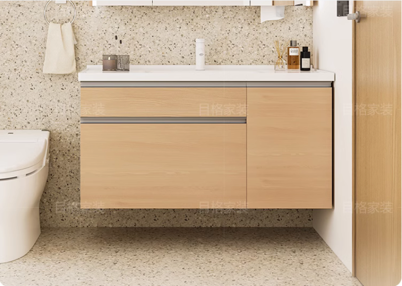 Multiple Plywood Vanity M900 in Wooden Color - 100% Water Proof