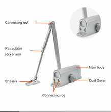 Load image into Gallery viewer, Automatic Door Closer Spring Hydraulic Buffer Door Stopper Adjustable Speed Door
