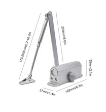 Load image into Gallery viewer, Automatic Door Closer Spring Hydraulic Buffer Door Stopper Adjustable Speed Door
