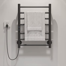 Load image into Gallery viewer, Electric Towel Rack Stainless Steel Intelligent Screen Constant Temperature With Plug
