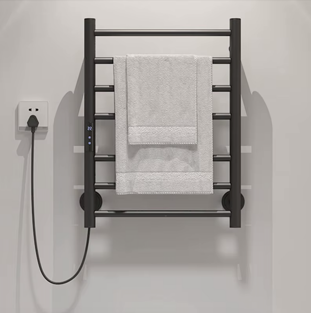 Electric Towel Rack Stainless Steel Intelligent Screen Constant Temperature With Plug