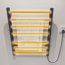 Load image into Gallery viewer, Electric Towel Rack Stainless Steel Intelligent Screen Constant Temperature With Plug
