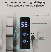 Load image into Gallery viewer, Electric Towel Rack Stainless Steel Intelligent Screen Constant Temperature With Plug
