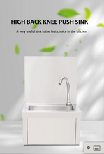 Load image into Gallery viewer, Stainless Steel HIGH BACK KNEE PUSH SINK first choice in the kitchen

