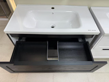 Load image into Gallery viewer, Vanity - Jess Series H900-01 Wall Hung White - 100% Water Proof Black
