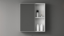 Load image into Gallery viewer, Alumimum Bathroom Cabinet Combination Nordic Style Mirror Cabinet Mirror 400/550
