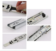 Load image into Gallery viewer, Drawer Rail Slide Rail Slideway Mute Three-Section Rail 25/30CM
